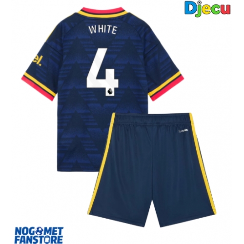 Arsenal Ben White #4 Gostujuci Dres za djecu 2026-27 Kratak Rukav (+ Kratke hlače)
